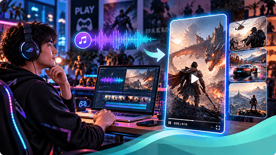 Turn Game Music and Ideas into Cinematic Gaming Videos