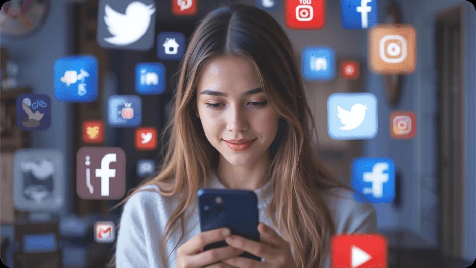 Videos und soziale Medien