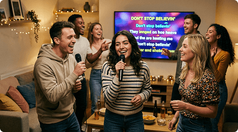 Mitsingen mit Karaoke-Videos