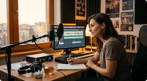 Convierta letras en canciones extendidas