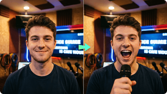Tecnologia AI Lip Sync per Video di Canto