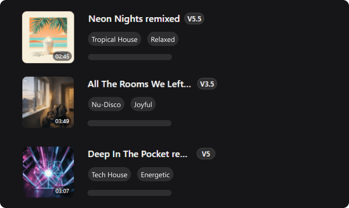 Maak remix-nummers
