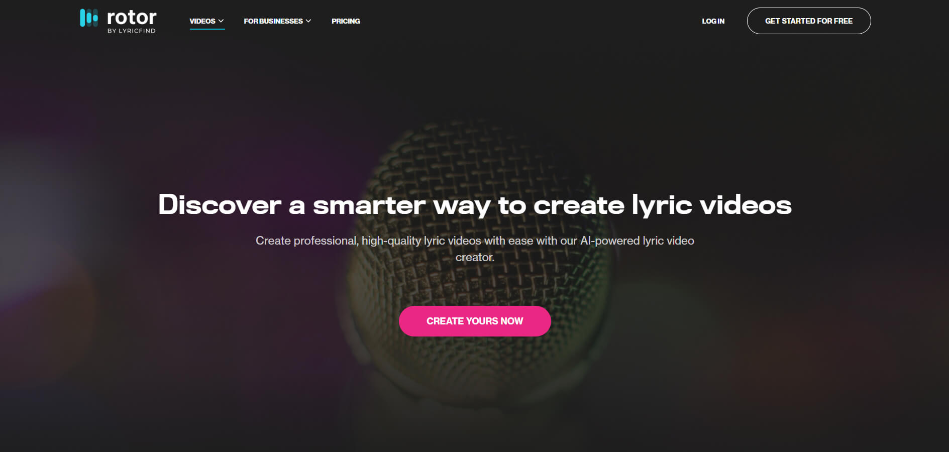 10 Rotor Videos AI lyric video creator
