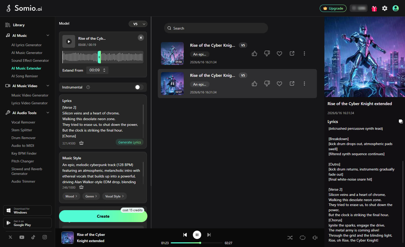 Extend Music with AI