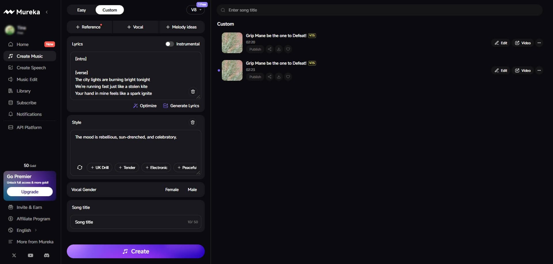 07 Mureka AI music creator