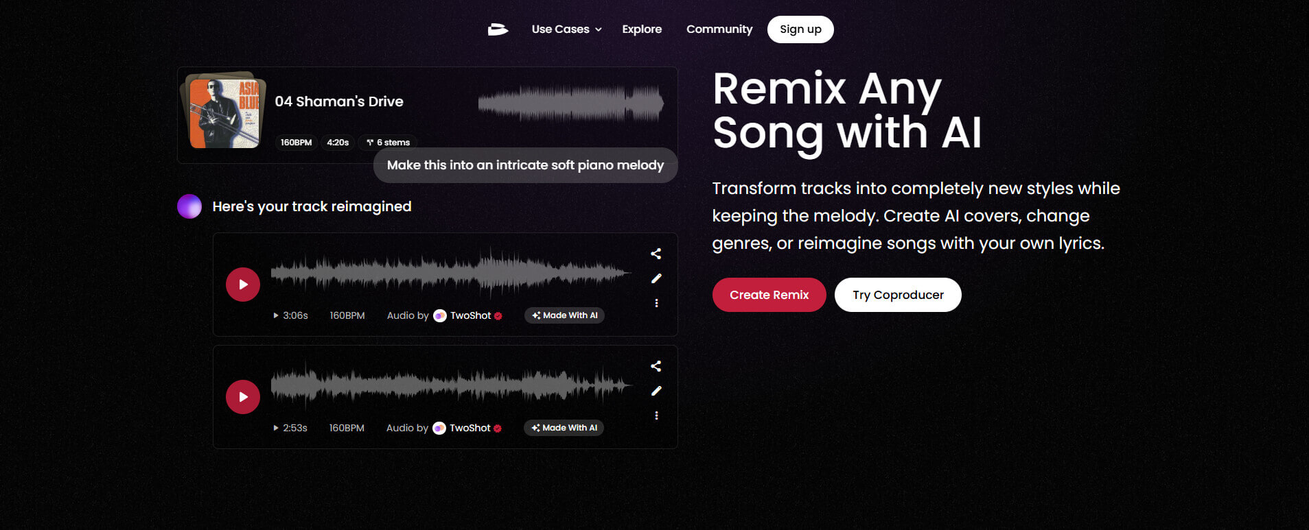 07 TwoShot AI music remixer