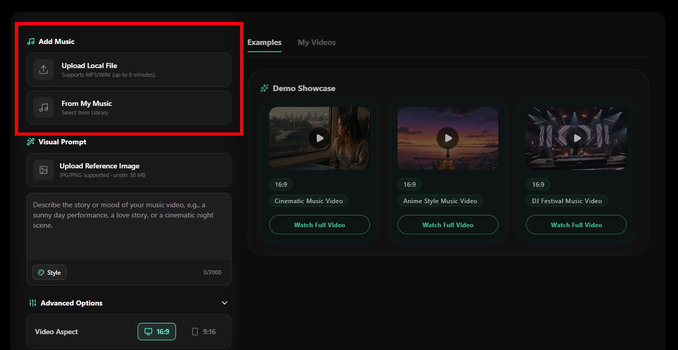 Upload your music