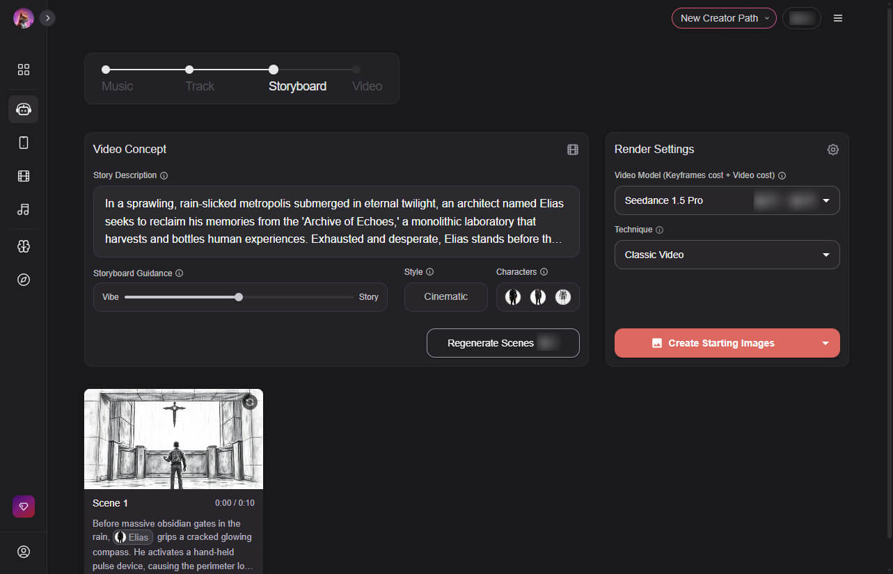 Neural Frames free AI music video generator