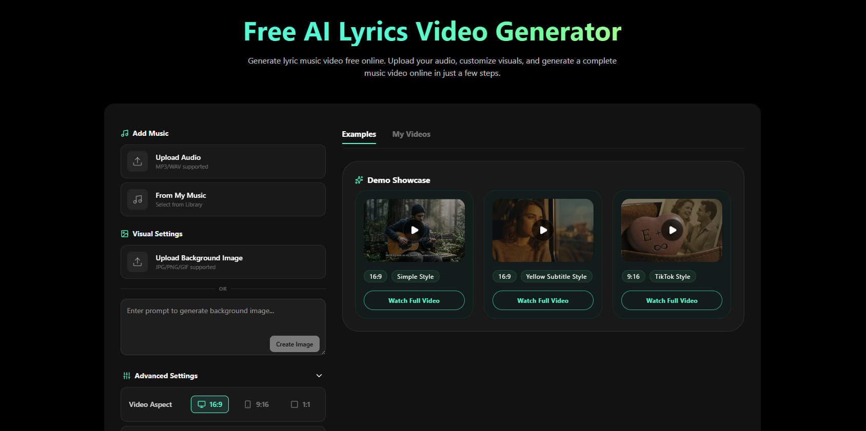How to Make a Lyric Video with AI in 1 Click (Step-by-Step)