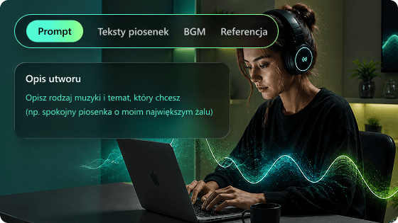 Generator muzyki AI z tekstu, słów piosenek i nie tylko