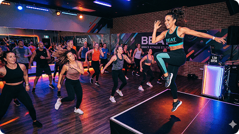 Ballerini e professionisti del fitness: Il tempo perfetto per ogni movimento