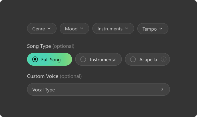 Musikstil und Tempo anpassen