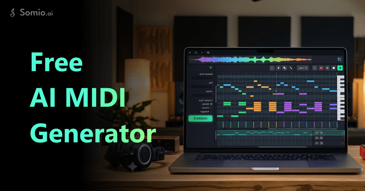Generador de MIDI por IA gratuito - Crea música MIDI a partir de prompts