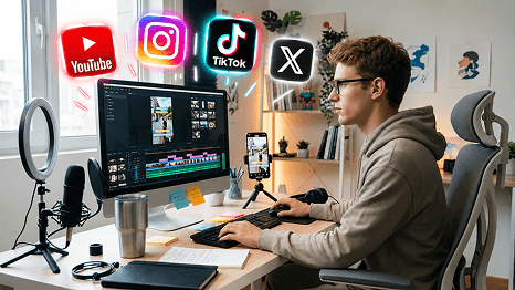 Crea Video Brevi per TikTok, Reels e YouTube