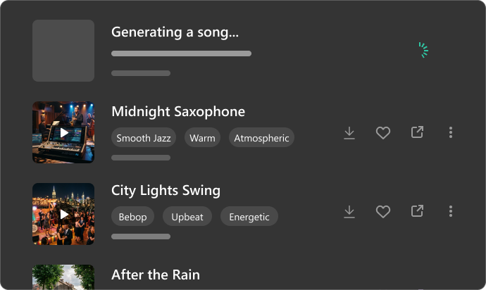 Gebrauchsfertige Jazz-BGM generieren