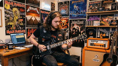 Goditi la creazione di musica metal come hobby