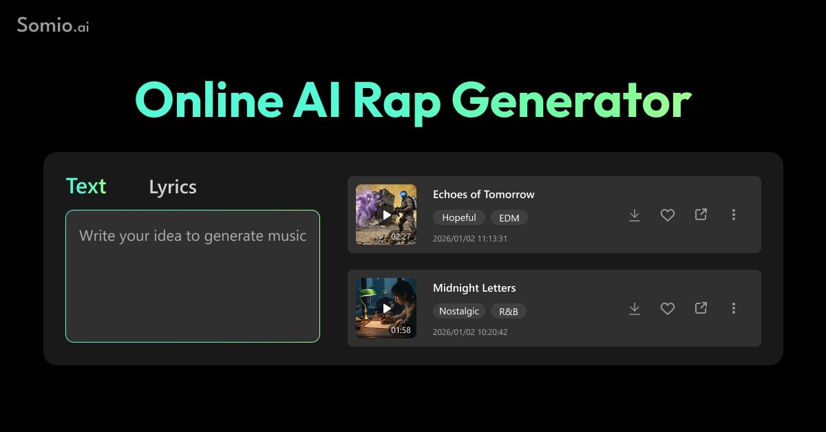 AI Rap Generator Online – Make a Rap Song & Beat for Free