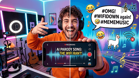 Make Viral Parody Songs for TikTok & Short Videos